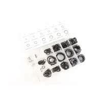 Snap Ring 300 Piece Assortment Variety Kit Heat Treated Black Oxide ...