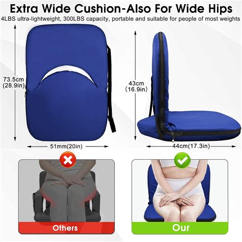 Buy Stadium Seats Cushion for Bleachers with Strong Back Support ...
