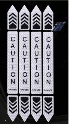 GMA Bumper Body Warning Stickers Safety Sign Stickers SILVER Car ...