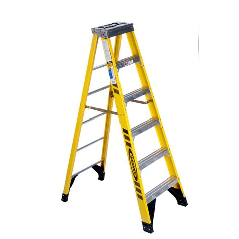 Werner Step Ladder With Platform 3 Home Depot Fiberglass Lowes 4 Foot 7 ...