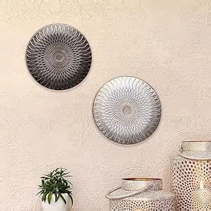 Buy Art Street MDF Decorative Wall Plate For Living Room, Round Wall ...