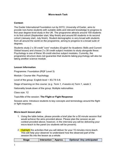 Image result for Microteaching Lesson Plan