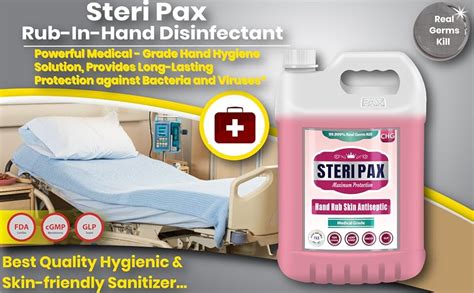 SteriPax CHG Chlorhexidine - Alcohol Hand Rub/Skin AntIseptic, 2L ...