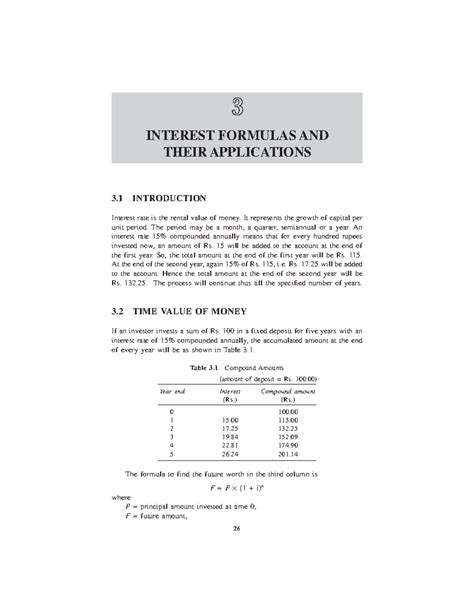 Time Value of Money - tvm - 26 Q INTEREST FORMULAS AND THEIR ...