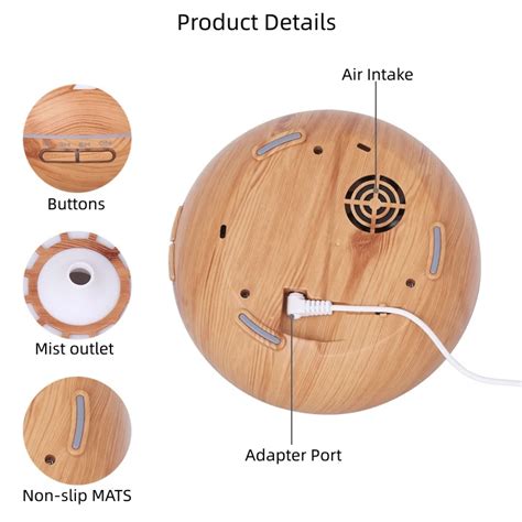 Hollow Wood Air Humidifier and Essential Oil Diffuser – Home Harbour