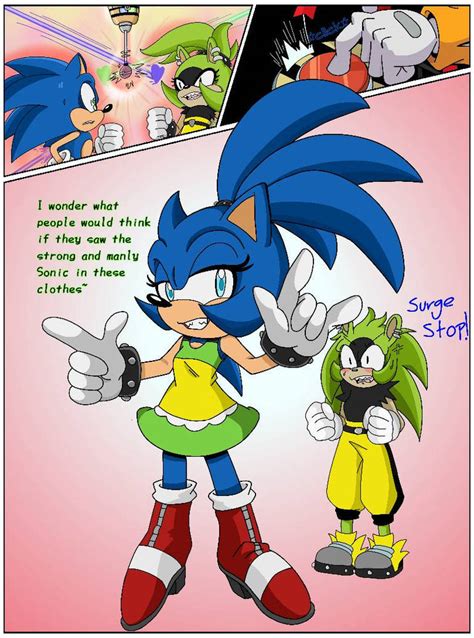 Sonic and surge body swap pt1 by jellyfishMarmalade on DeviantArt