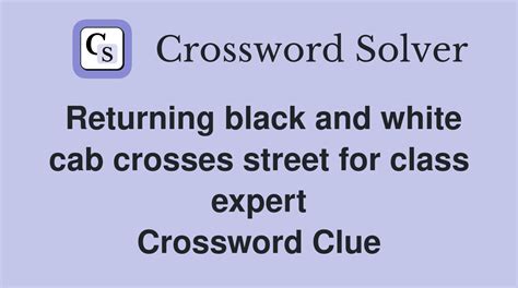 Returning black and white cab crosses street for class expert ...