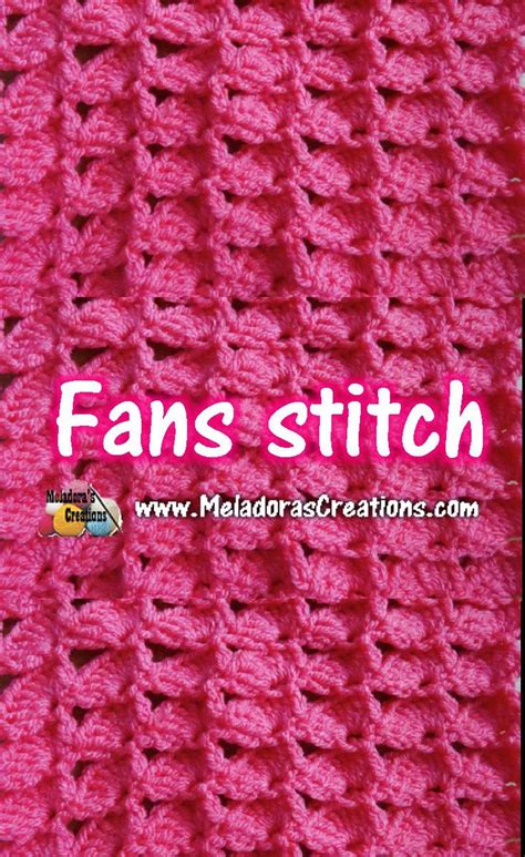 Image result for Embossed Fan Stitch Crochet Pattern