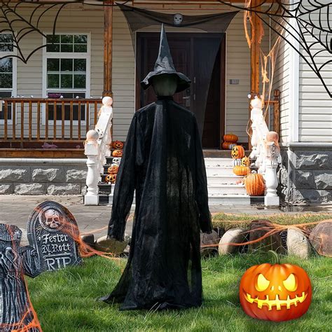 Halloween Witch Decorations, 67" Halloween Decorations Outdoor Standing ...