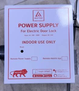 ALLY VUE POWER SUPPLY FOR DOOR LOCK REMOTE KIT 24 V WITH REMOTE Smart ...