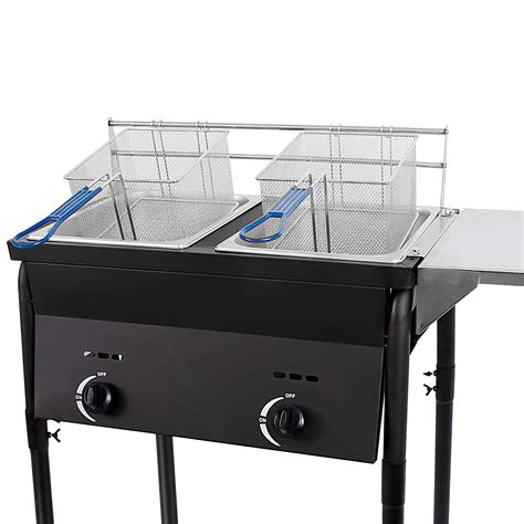 Amazon.com: KEEKR Two Tank Outdoor Deep Fryer with Baskets | Propane ...