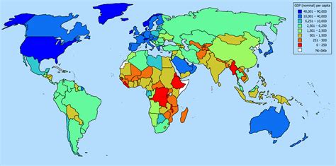 File:GDP nominal per capita world map IMF figures for year 2005.png ...