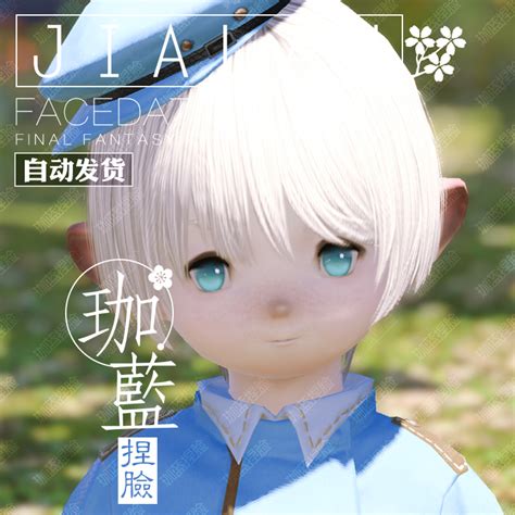 【珈蓝】ff14捏脸最终幻想14脸型数据精灵族女精【薄雾】_虎窝淘