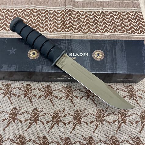 Spartan KA-Bar 7" CPM MagnaCut Flat Dark Earth Fixed Blade Knife with ...