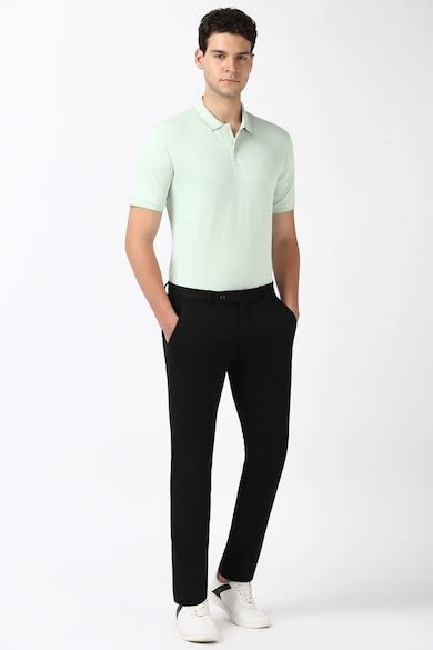 Buy Men Green Print Polo Neck Collar T-shirt Online - 39725863 | Peter ...