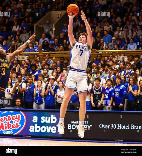 February 12, 2025: Duke forward Kon Knueppel (7) shoots 3 point shot ...