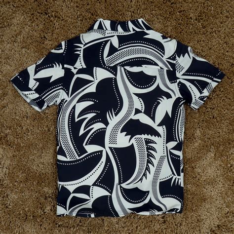 Buy Navy Blue Japanese Printed Shirts for Boys Online