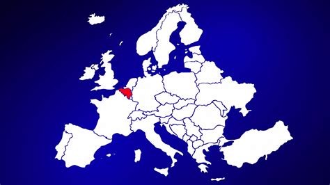 Belgium Europe Map