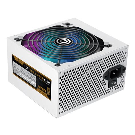 Circle CG 650W RGB Pro 650 Watt 80 Plus Bronze SMPS - White