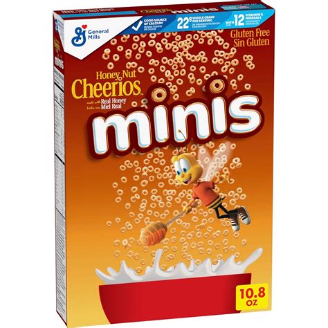 Amazon.com: Honey Nut Cheerios Minis Breakfast Cereal, Made with Whole ...