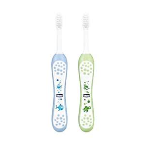 Chicco Baby Manual Toothbrush For Infants (6M-36M), Set Of 2|Extra Soft ...