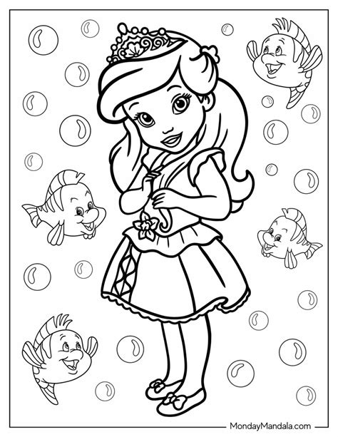 36 Disney Princess Coloring Pages (Free PDF Printables)