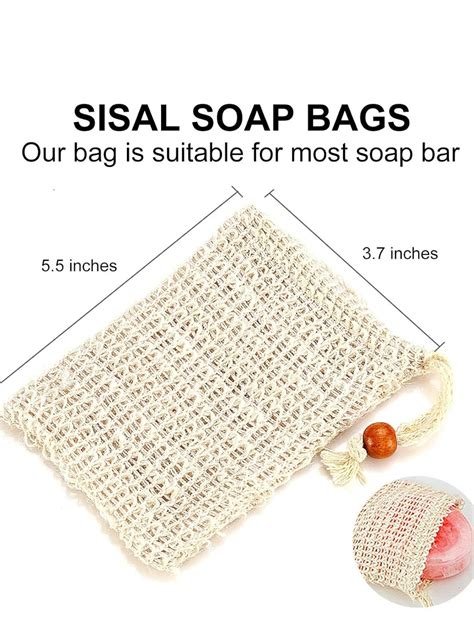 Ramie Soap Saver Pouch Pack of 2 | Natural Fibre Soap Bags by Kind of ...