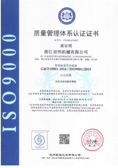 河南ISO认证机构河南ISO9001质量管理体系认证流程