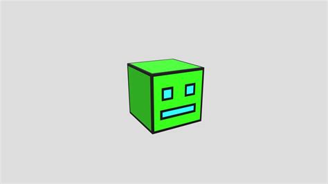 Geometry Dash Cube 02 - Download Free 3D model by Khalfanel (@Khalfan ...