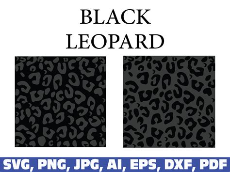 Black Leopard Print Wallpaper