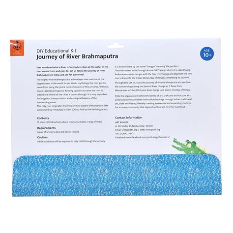 DIY Colouring kit Journey of River Brahmputra – Potli - A Bag Of Wonders