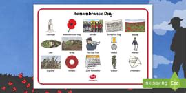 KS2 Remembrance Day Word Mat