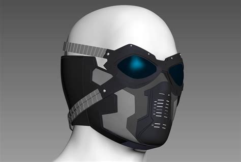 Winter Soldier Mask - 3D Model by cheriloyet