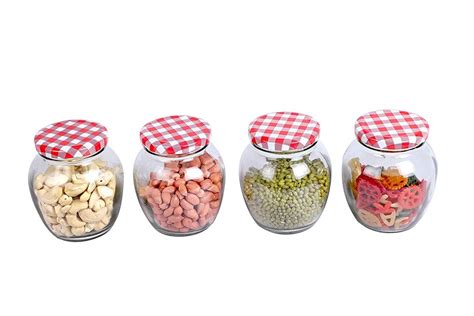 Buy sskart Matka Style Glass Jars and Container for Storge Spices and ...