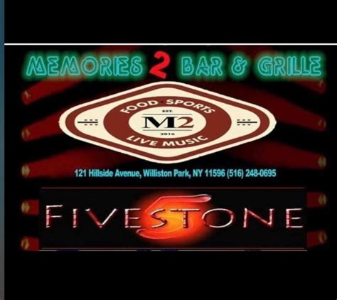 FiveStone SAT 6/1 at Memories, Williston Pk!, Memories pub, Williston ...