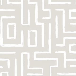 Intersect Design Wallpaper Roll in Ivory Color | Life n Colors