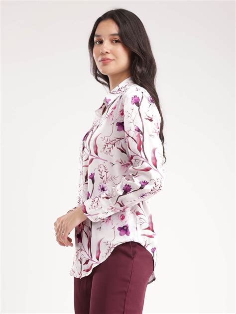 Buy White Satin Shirt Online | FableStreet