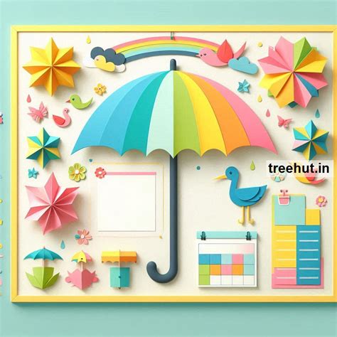Umbrella Bulletin Board Ideas, Door Posters and Classroom Activities