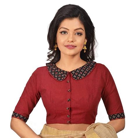 15 Collar Blouse Designs That'll Pair Well With All Your Sarees