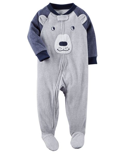Carters Baby Boy Fleece Pajamas - Captions Quotes