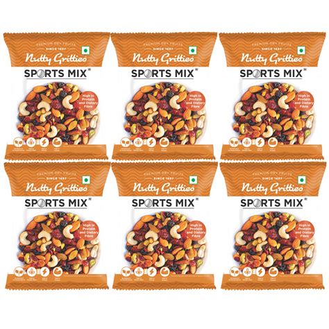 Nutty Gritties Sports Mix - Roasted Almonds, Cashews, Pistachios, Dried ...