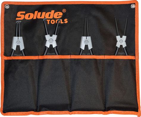 Buy SOLUDE 4 Pcs Snap Ring Pliers Set, 13-inch Circlip Pliers Kit with ...