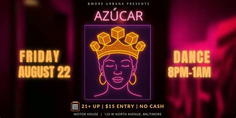 AZÚCAR: A Queer Latinx + Caribbean Dance Night, Motor House, Baltimore ...