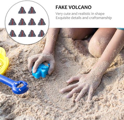 Buy balacoo 10Pcs Simulation Volcano Toy Volcano Eruption Model Volcano ...