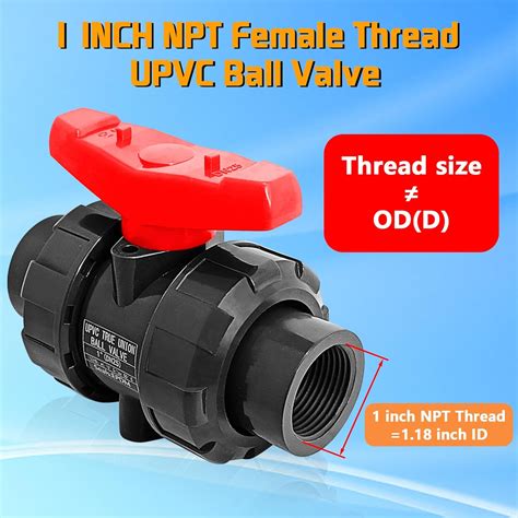 Boltigen UPVC 1 NPT Ball Valve, DN25 PVC True Union Full India | Ubuy