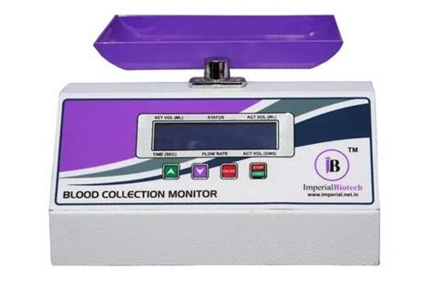 Blood Collection Monitor - Imperial Biotech IBCM-03 Blood Collection ...