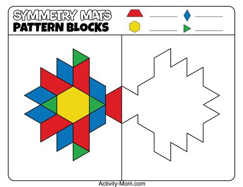 Image result for Symmetry Pattern Blocks Printable