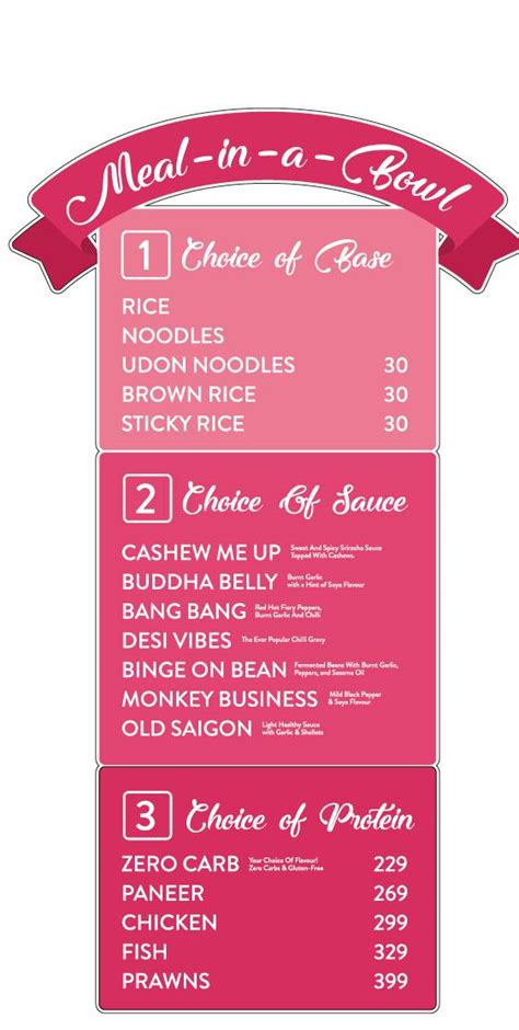 Menu at Miss Miyagi, Gurugram, DLF CYBERCITY