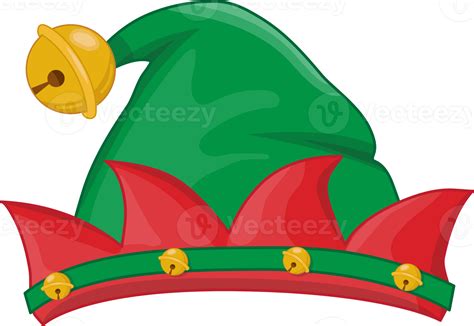 Christmas hat or Elf hat in new year holiday cartoon design 19836935 PNG
