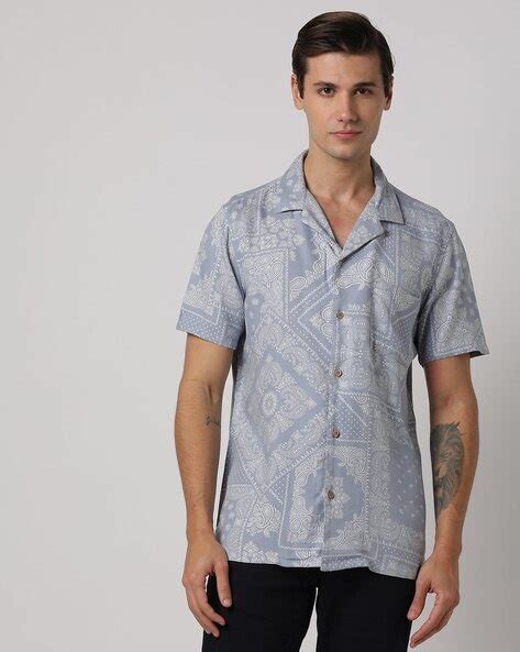 Paisley Print Shirt with Patch Pocket - Price History